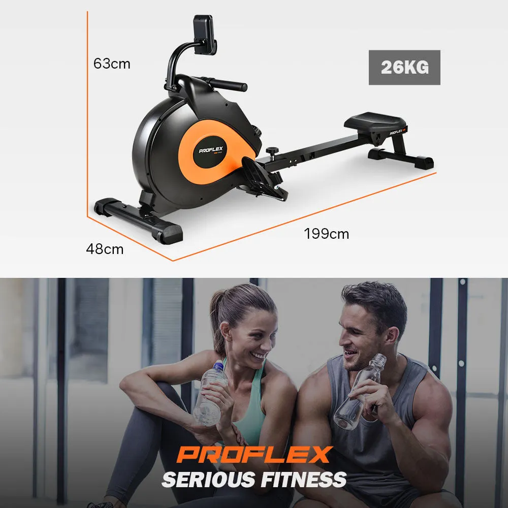 16-Level Magnetic Resistance Rowing Machine with LCD - Proflex