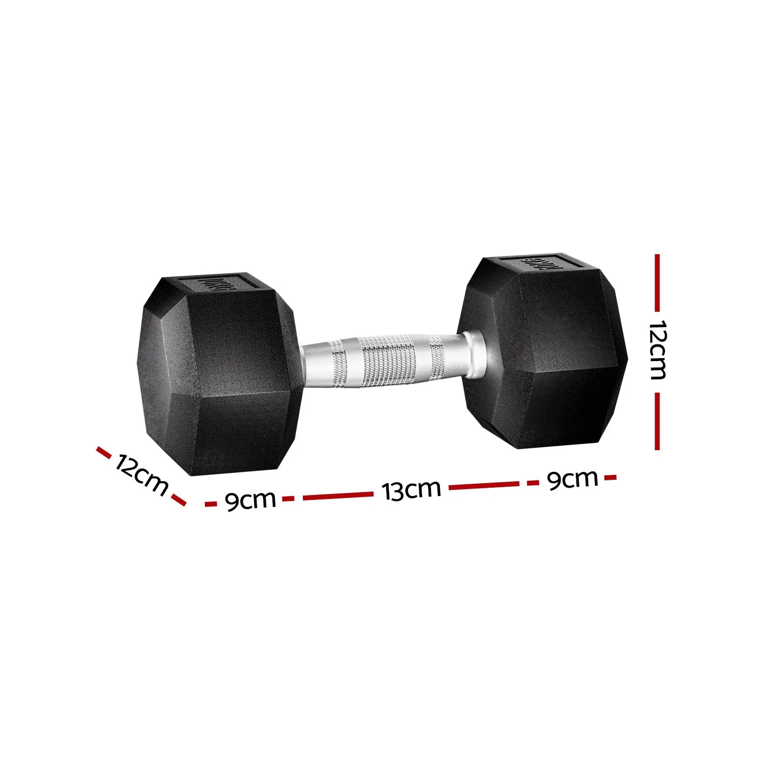 20kg Hex Dumbbells Set Dumbbells Weights Lifting Bench Gym Workout 2x10kg