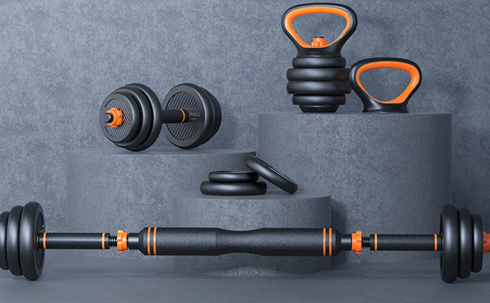 6-in-1 Multifunctional Free Dumbbells Weights Set -30kg