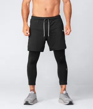 8900 . AirPro Regular-Fit Shorts - Black