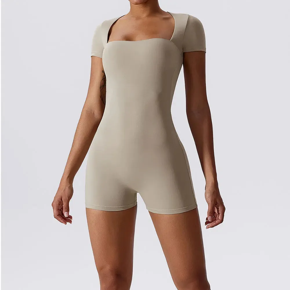 A&A Yoga Short One Piece Sports Suit