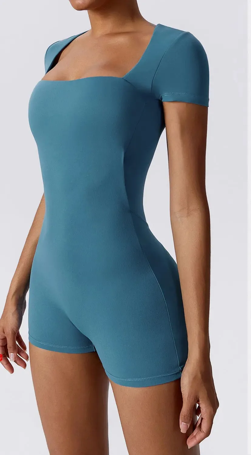 A&A Yoga Short One Piece Sports Suit