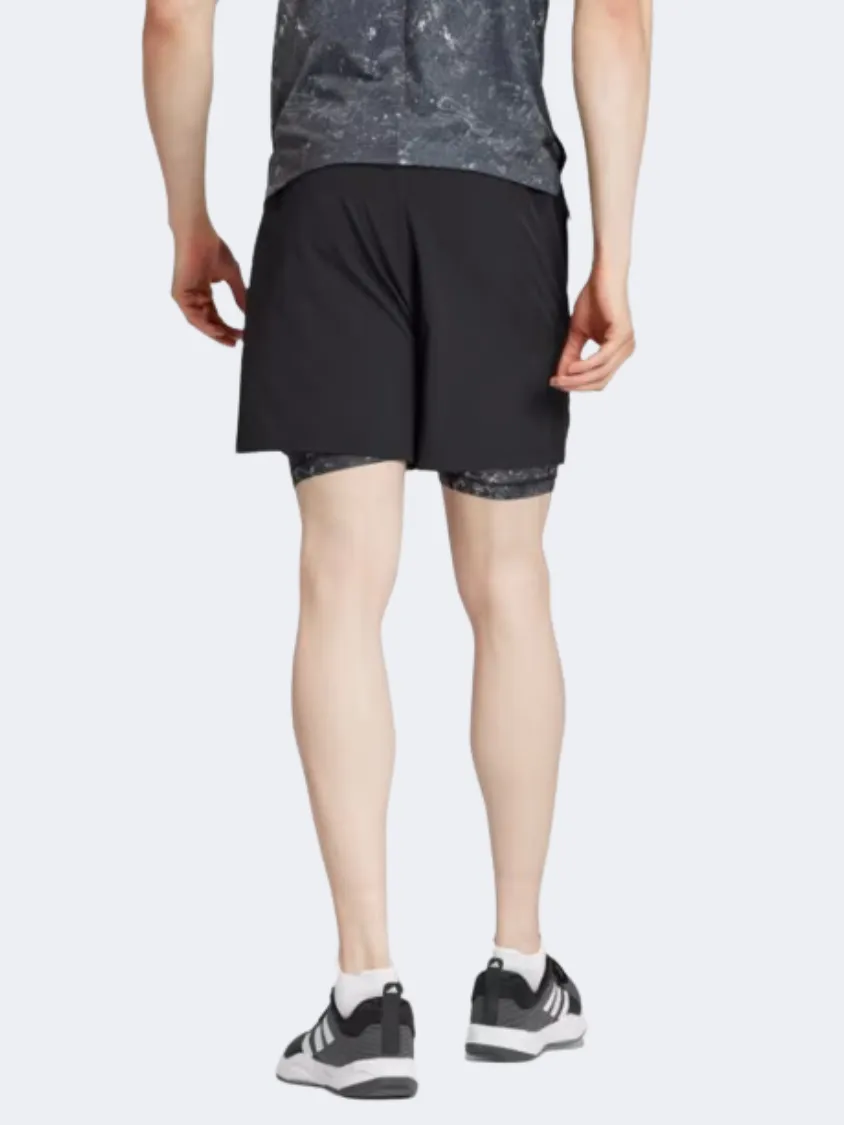 Adidas Woven Power 2In1 Men Training Short Black