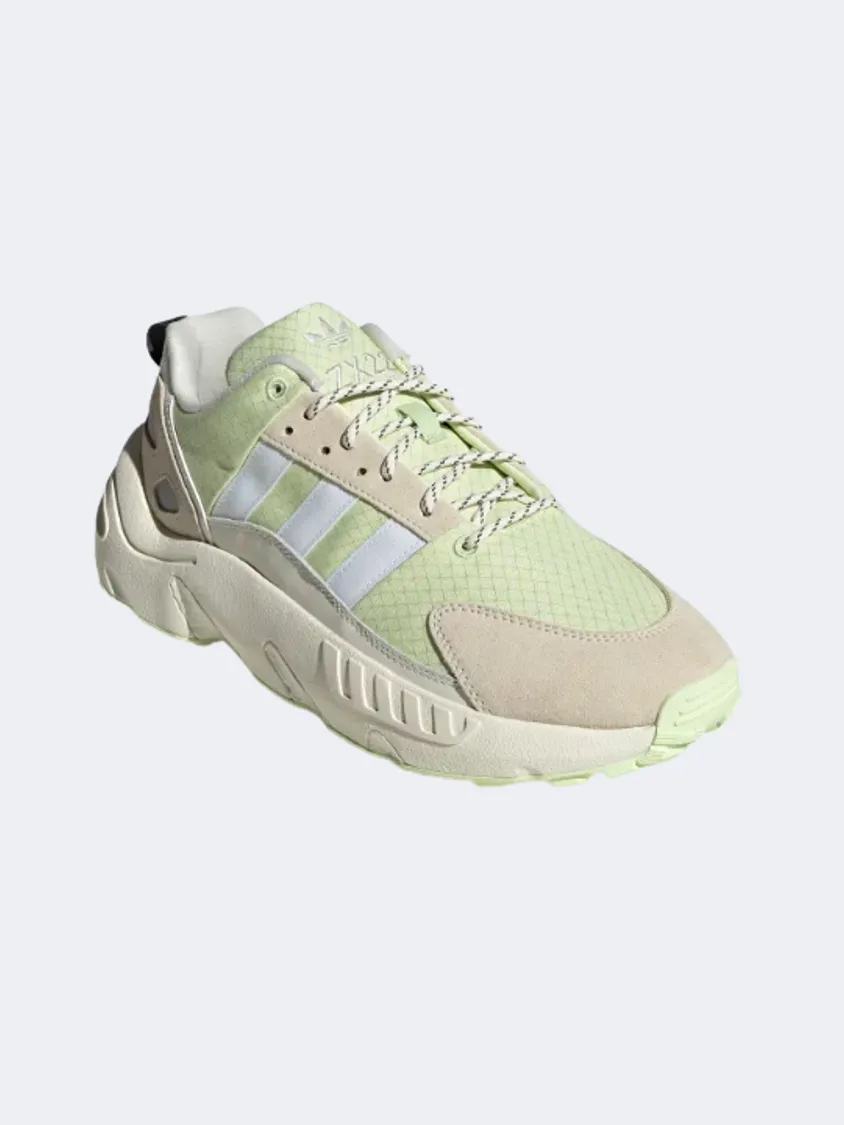 Adidas ZX 22 BOOST  MEN ORIGINAL shoes Off White/Lime