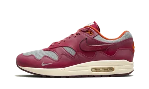 Air Max 1 / Patta "Metallic Silver/Rush Maroon"