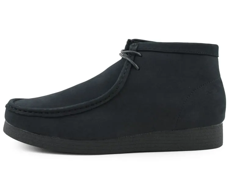 Amali Wallabee Boot Style Men's Black Suede High Top Shoes