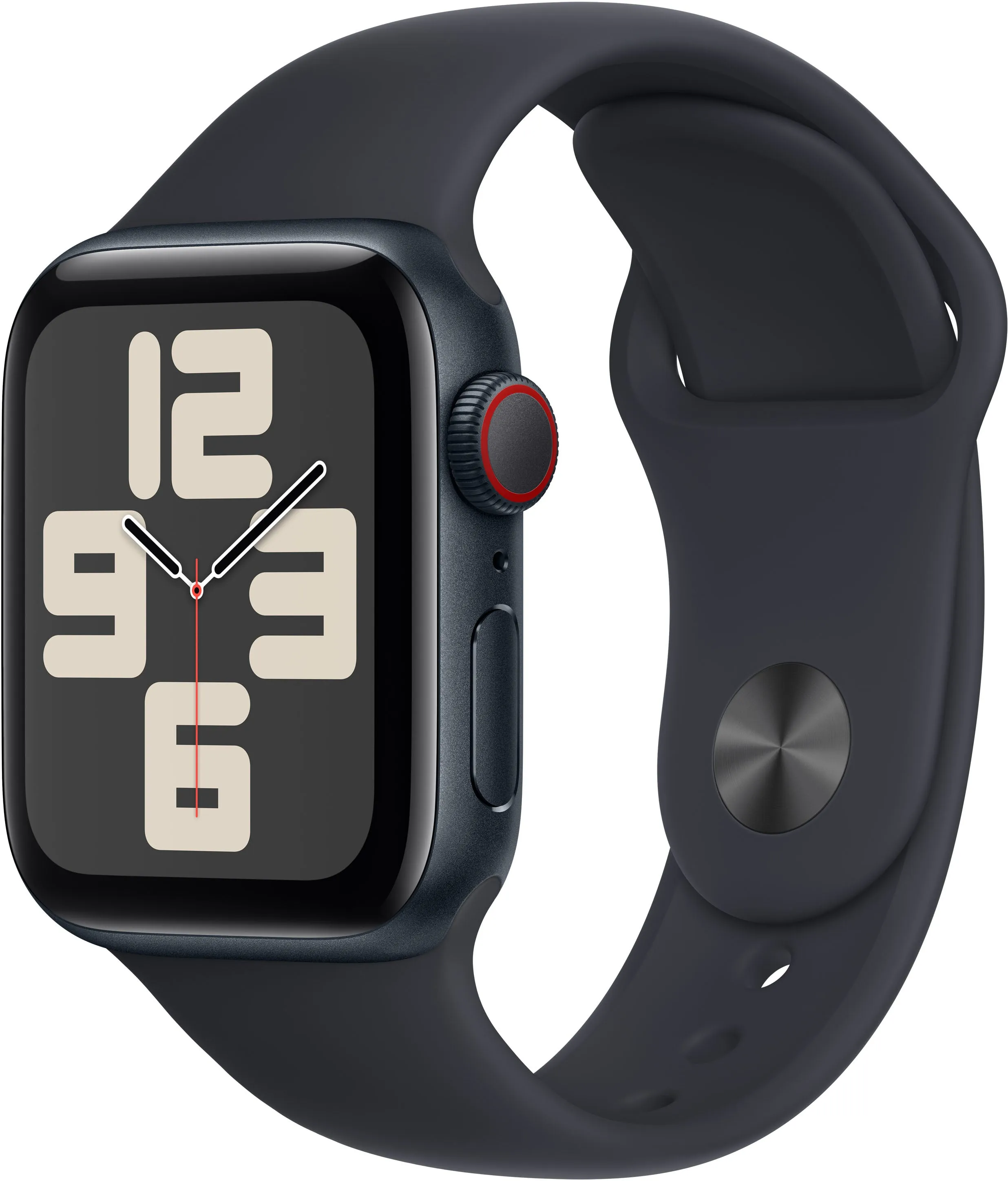 Apple Watch SE 2 (2023) 40mm (GPS   CELLULAR) - Midnight Aluminum - Midnight Sport Band - Size:M/L - (MRG93LL/A | MRG93CL/A)