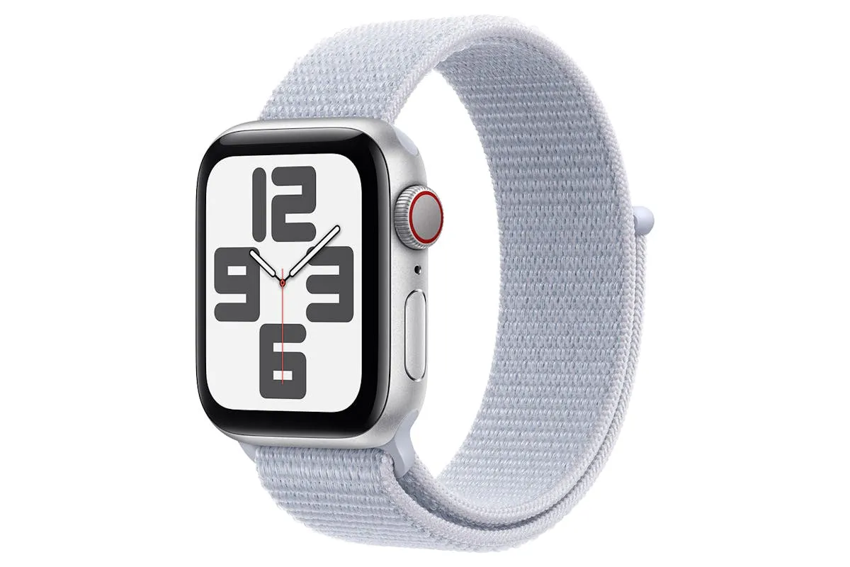 Apple Watch SE GPS   Cellular | 40mm | Silver Aluminium Case with Blue Cloud Sport Loop