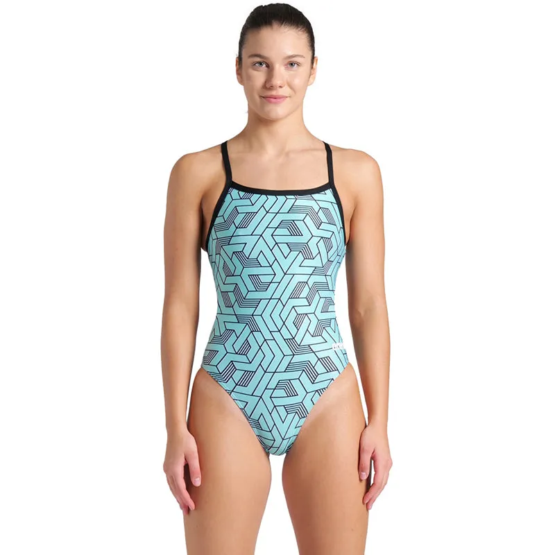 Arena - Escape Challenge Back Ladies Swimsuit - Black/Water