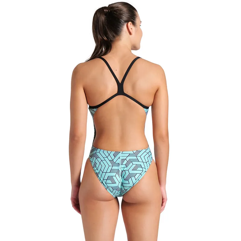 Arena - Escape Challenge Back Ladies Swimsuit - Black/Water