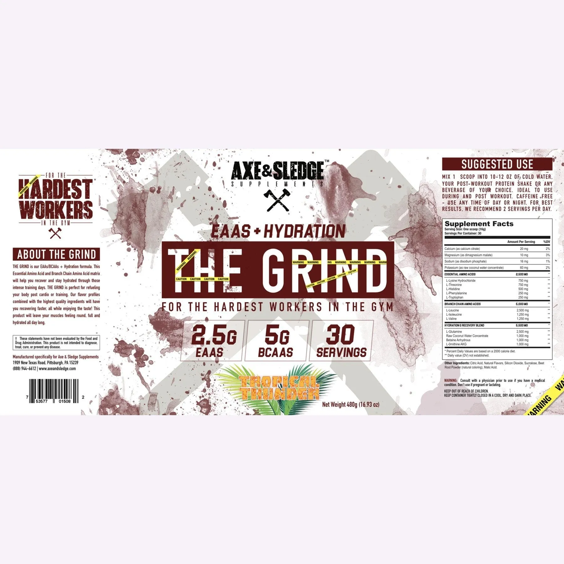 Axe & Sledge - The Grind - 30 Serves