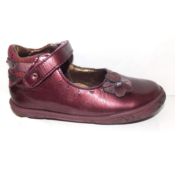 Babybotte Sanyali Metallic Purple Velcro Shoes