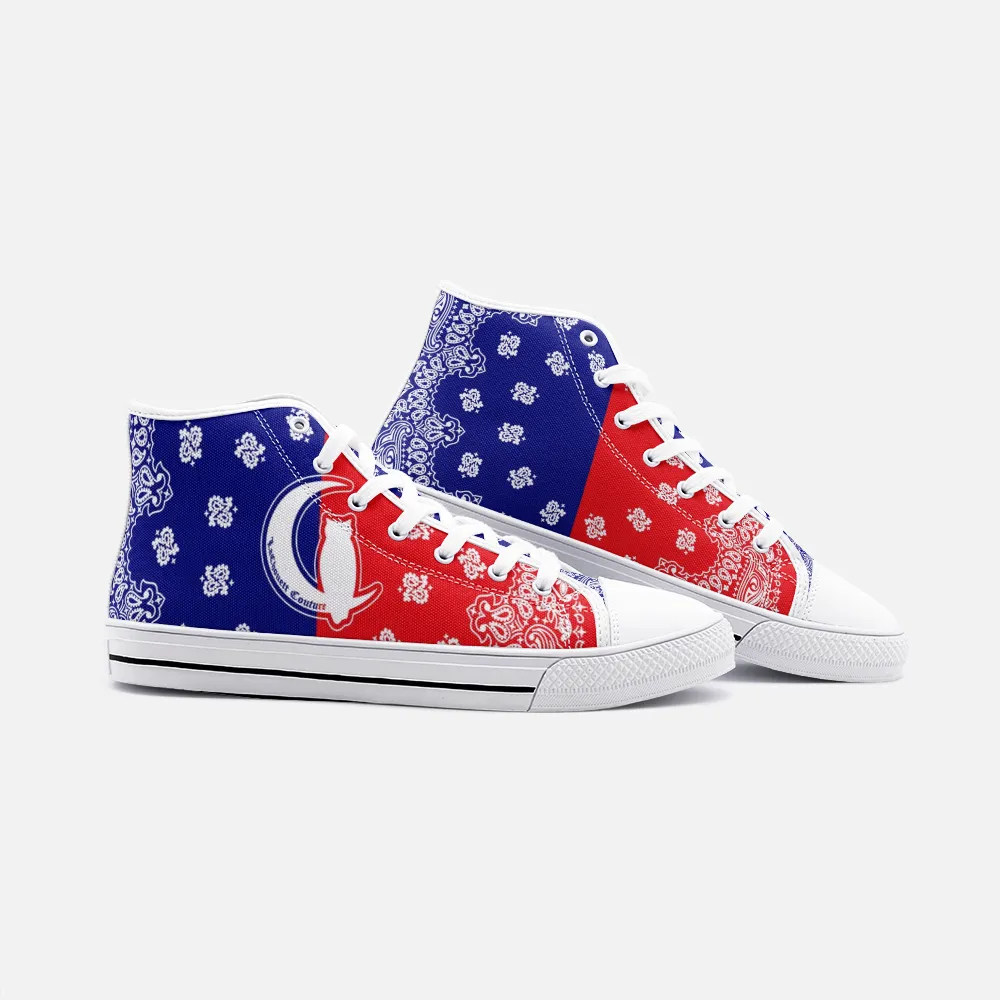 BANDANA UNITY Unisex High Top Canvas Shoes