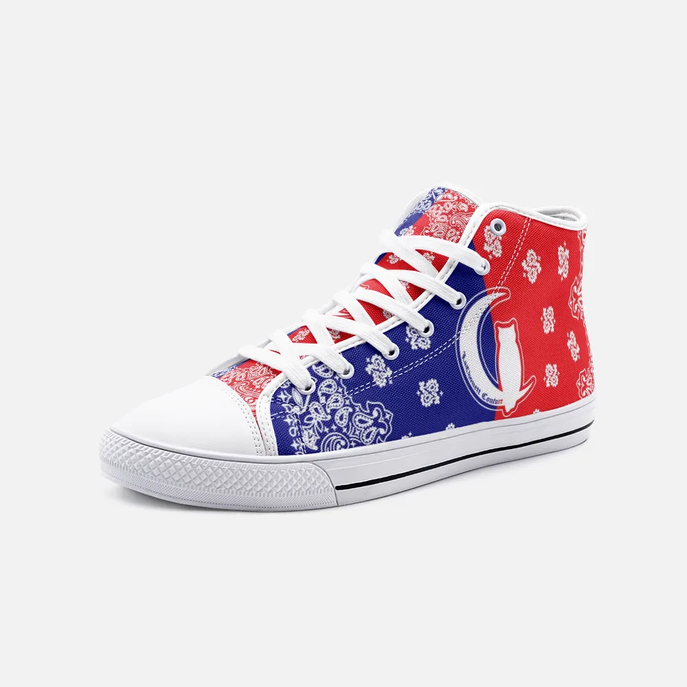 BANDANA UNITY Unisex High Top Canvas Shoes