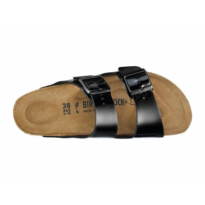 Birkenstock Arizona Patent Black Birko-Flor (Regular)