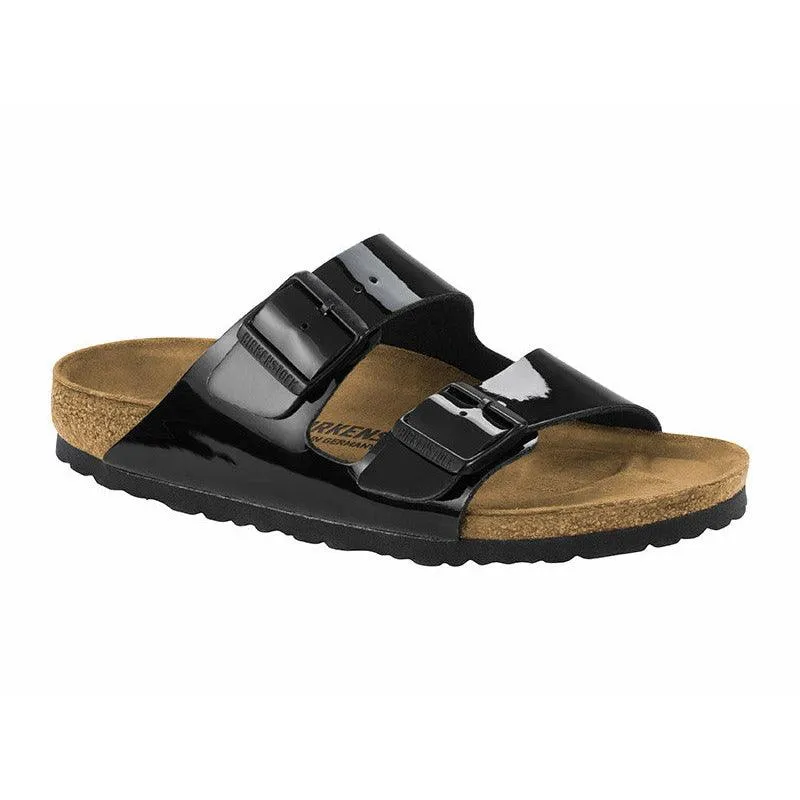 Birkenstock Arizona Patent Black Birko-Flor (Regular)