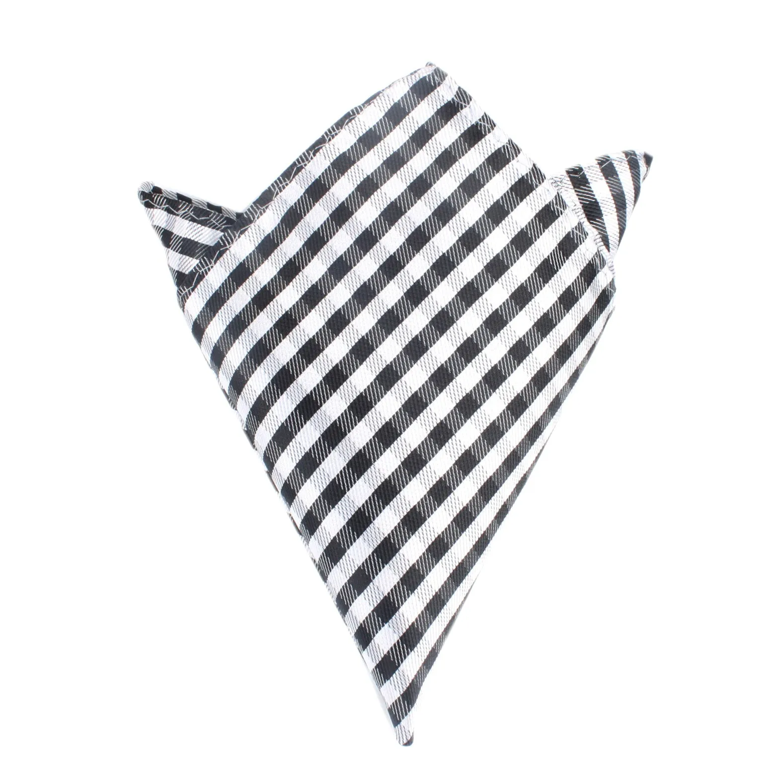 Black Gingham Pocket Square