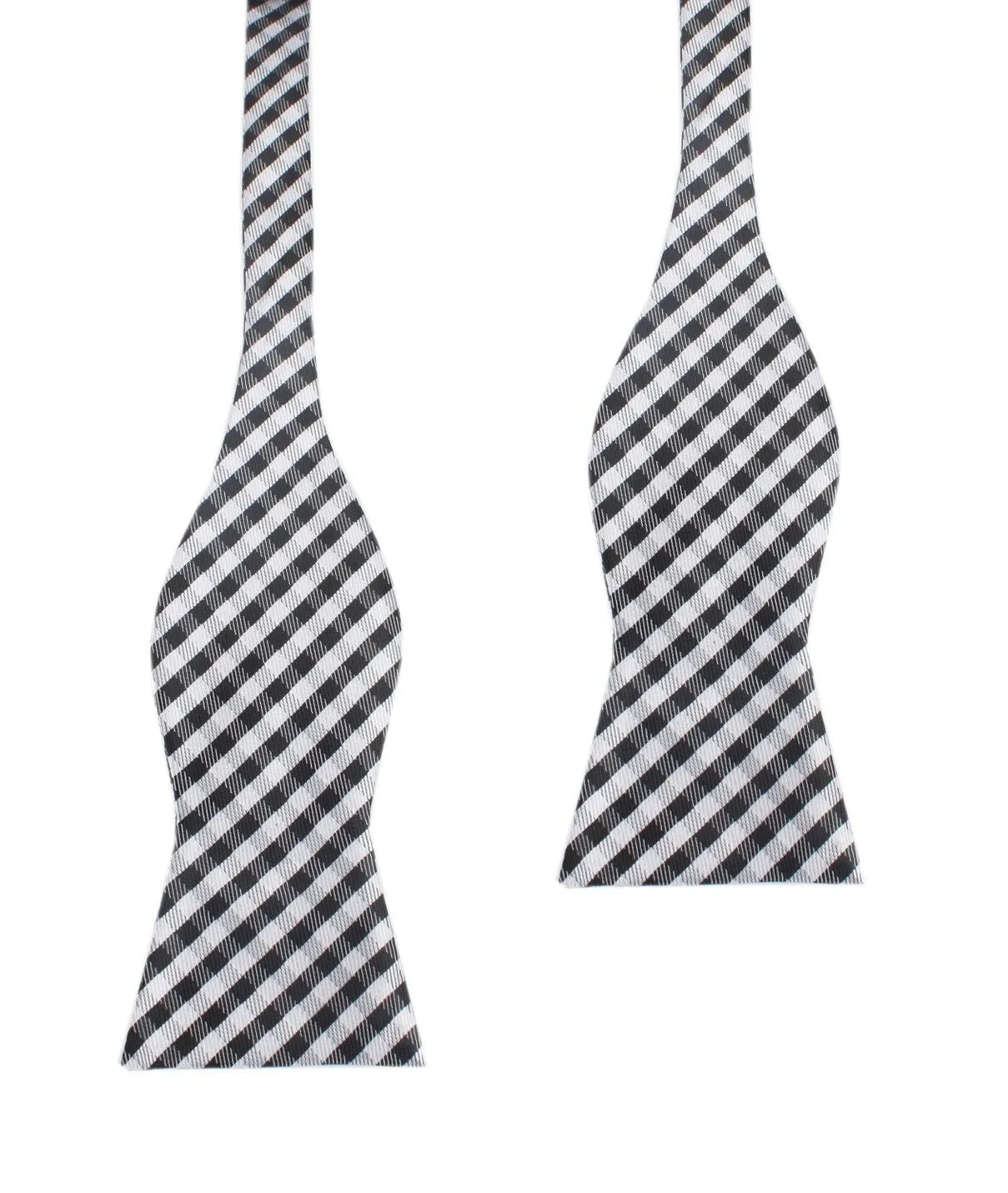 Black Gingham Self Tie Self Tie