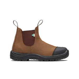 Blundstone Work & Safety Series, Rubber Toe Cap Saddle Brown #169