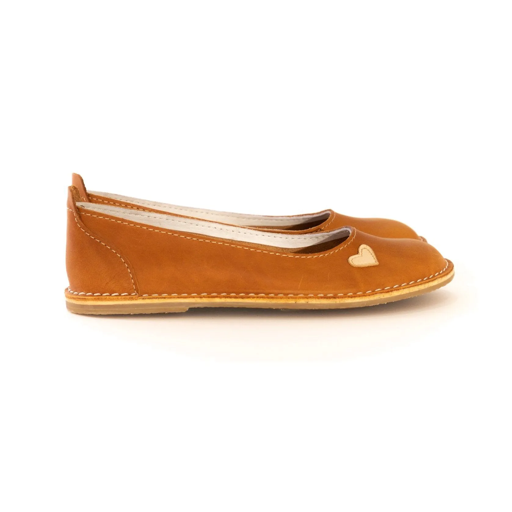 Bummel Zuri Leather Ballerina Shoe - Namib