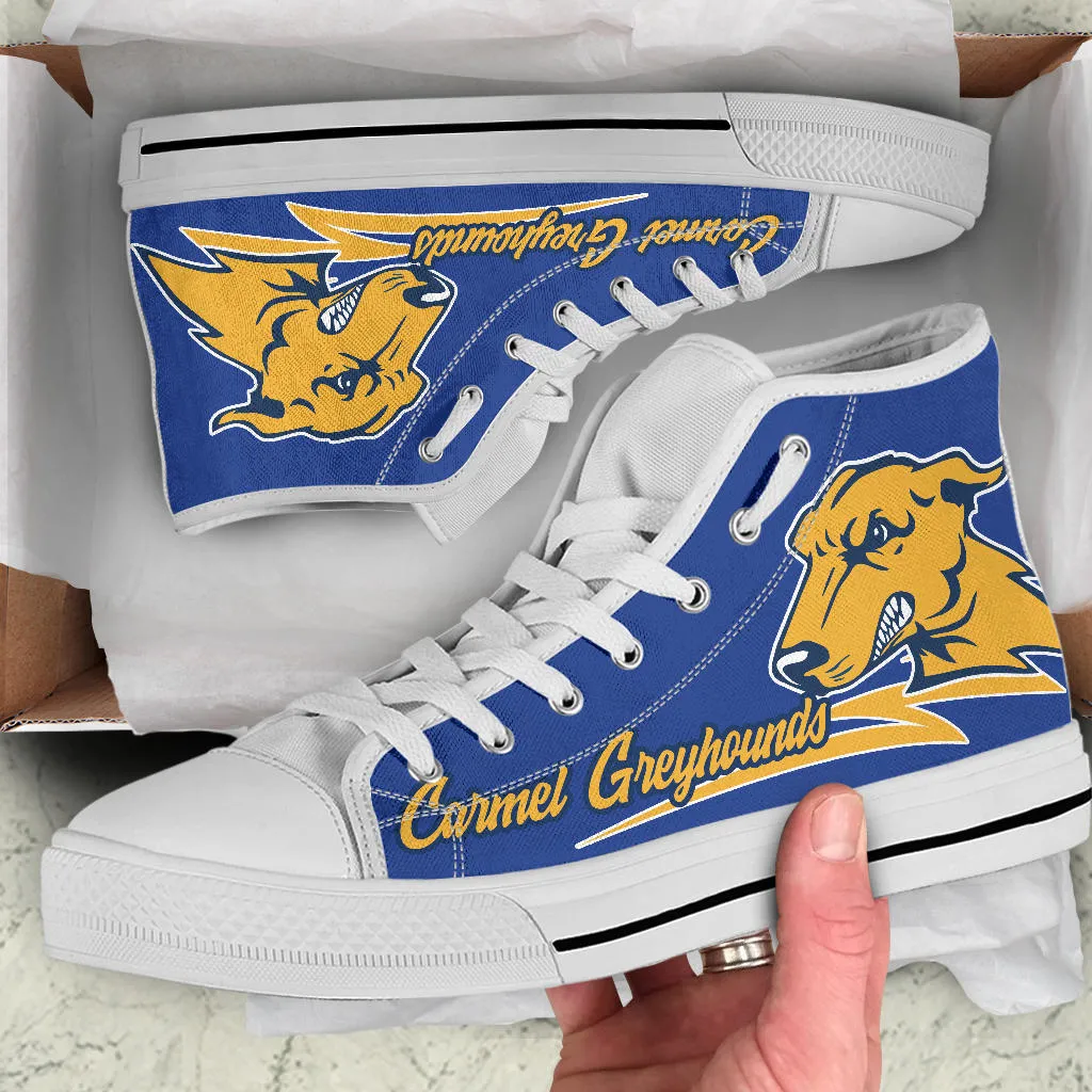 Carmel H S, Indiana - Greyhound High Tops HT7A-WB