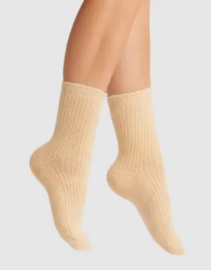 Cashmere Socks - Oat