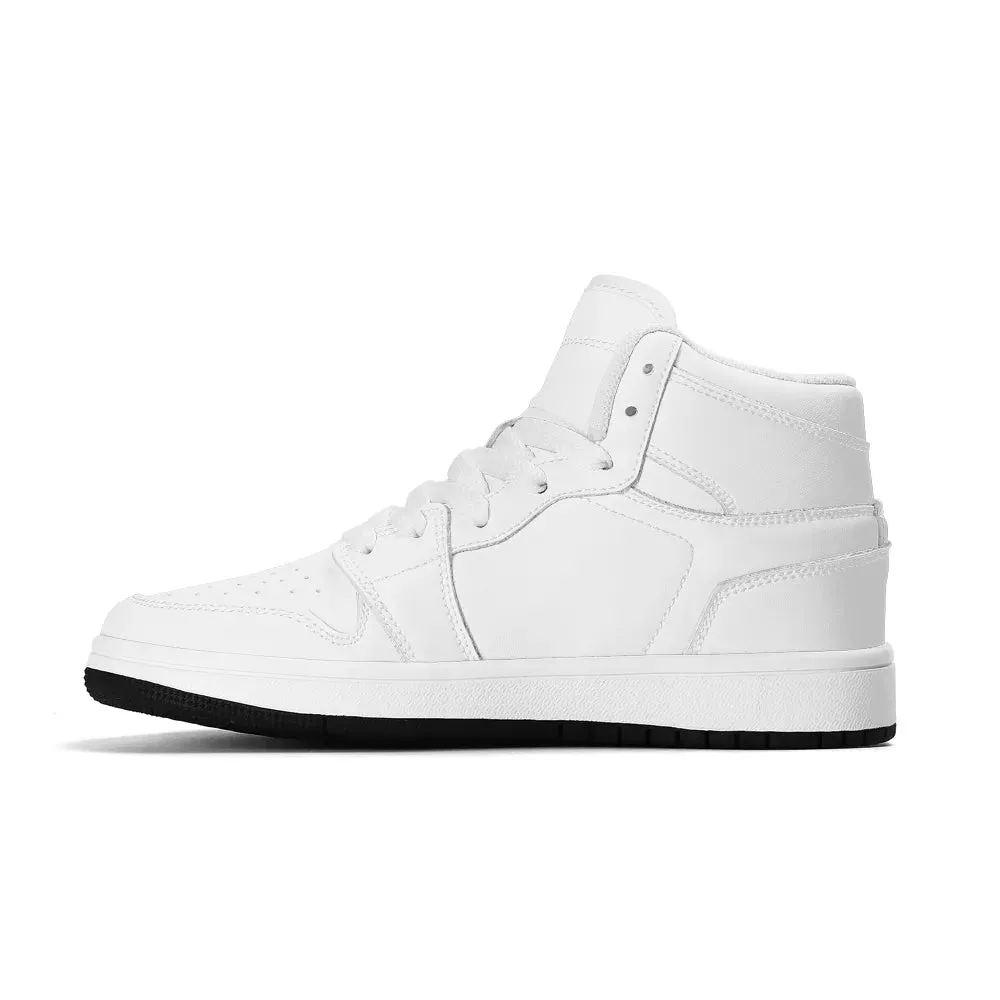 Children Premium High Top Leather Sneakers