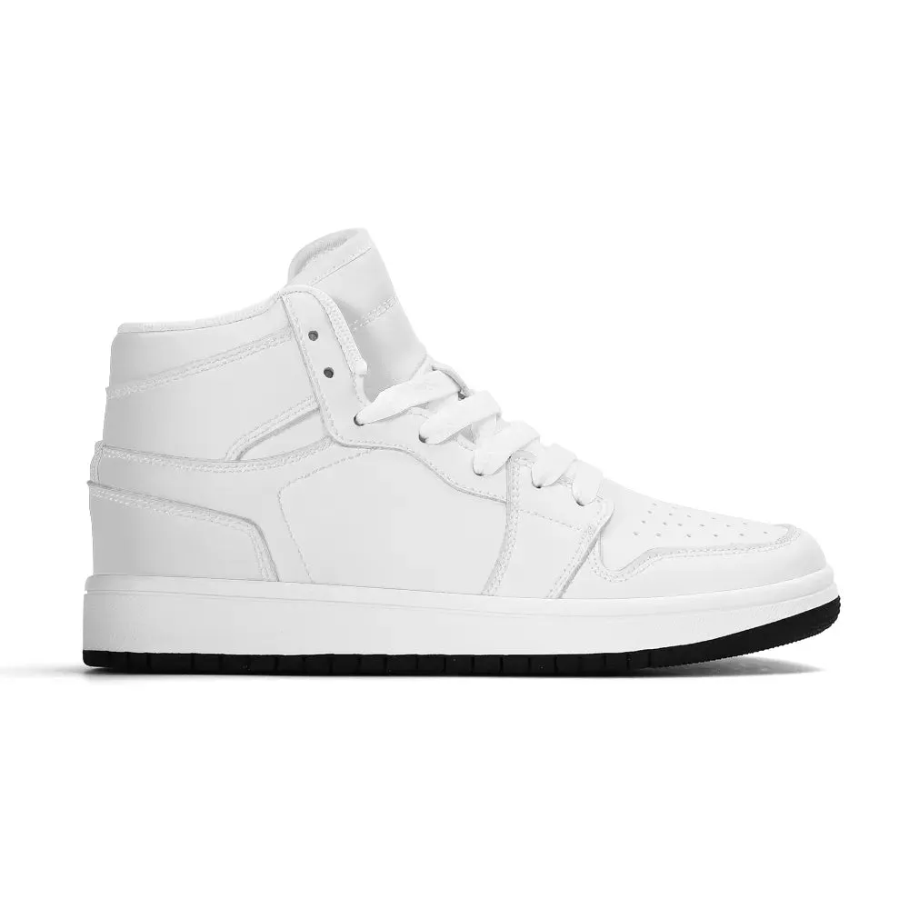 Children Premium High Top Leather Sneakers