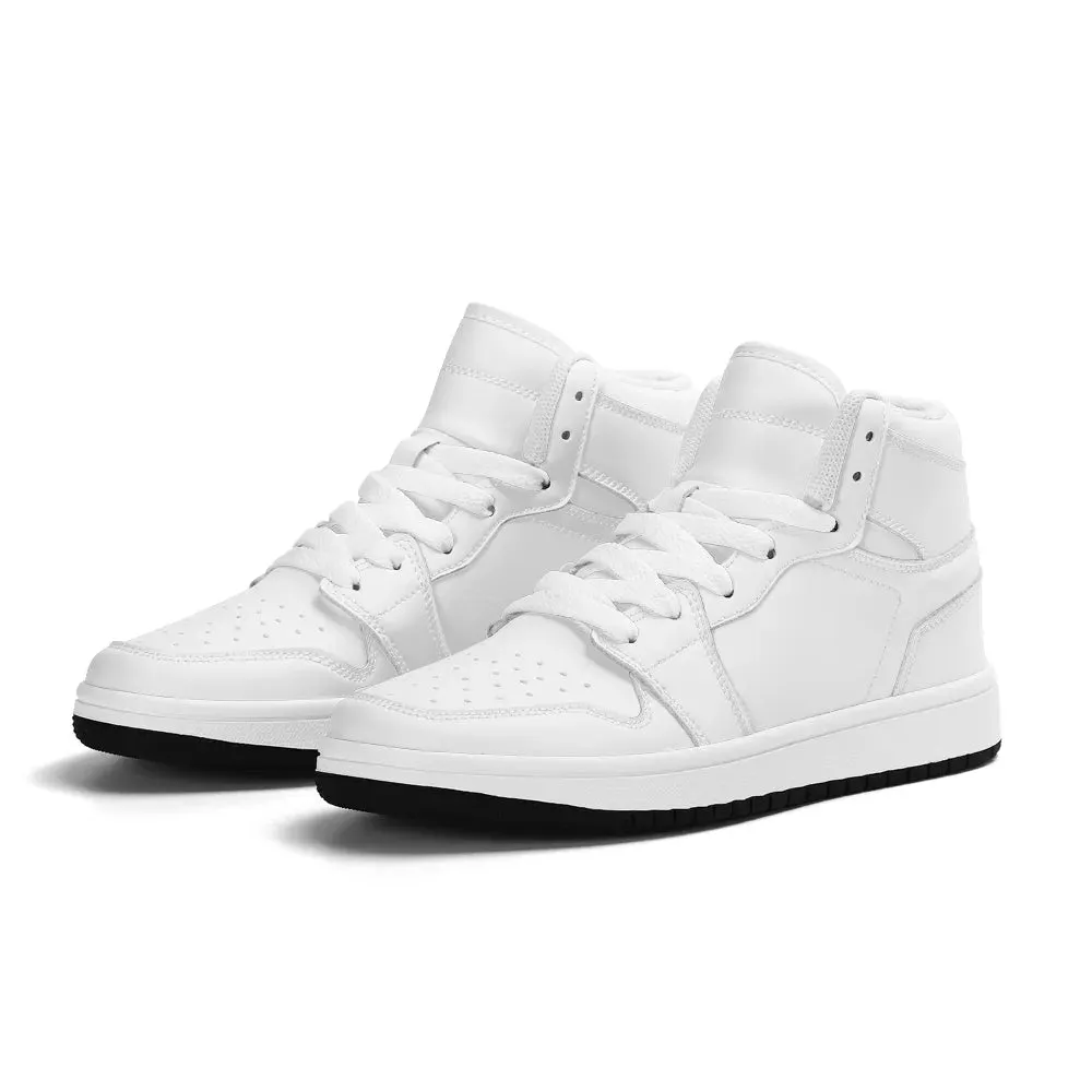 Children Premium High Top Leather Sneakers