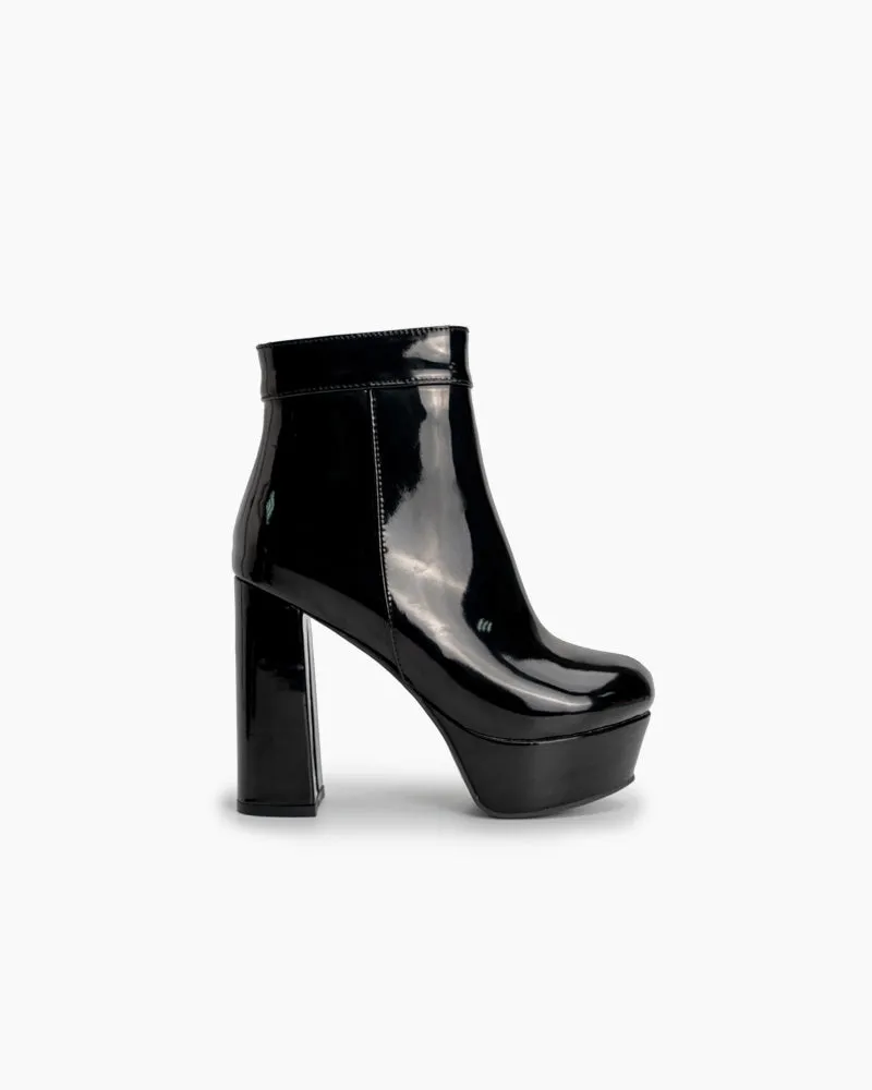 Chunky High Heel Elastic Ankle Heel Party Boots