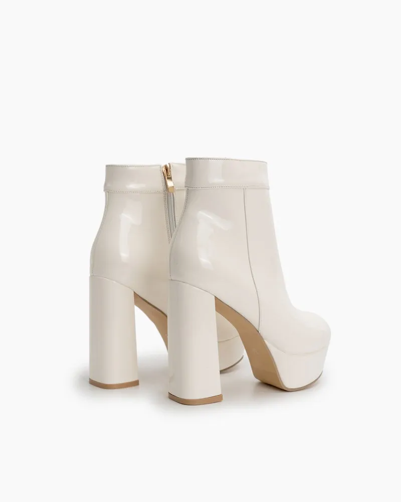 Chunky High Heel Elastic Ankle Heel Party Boots