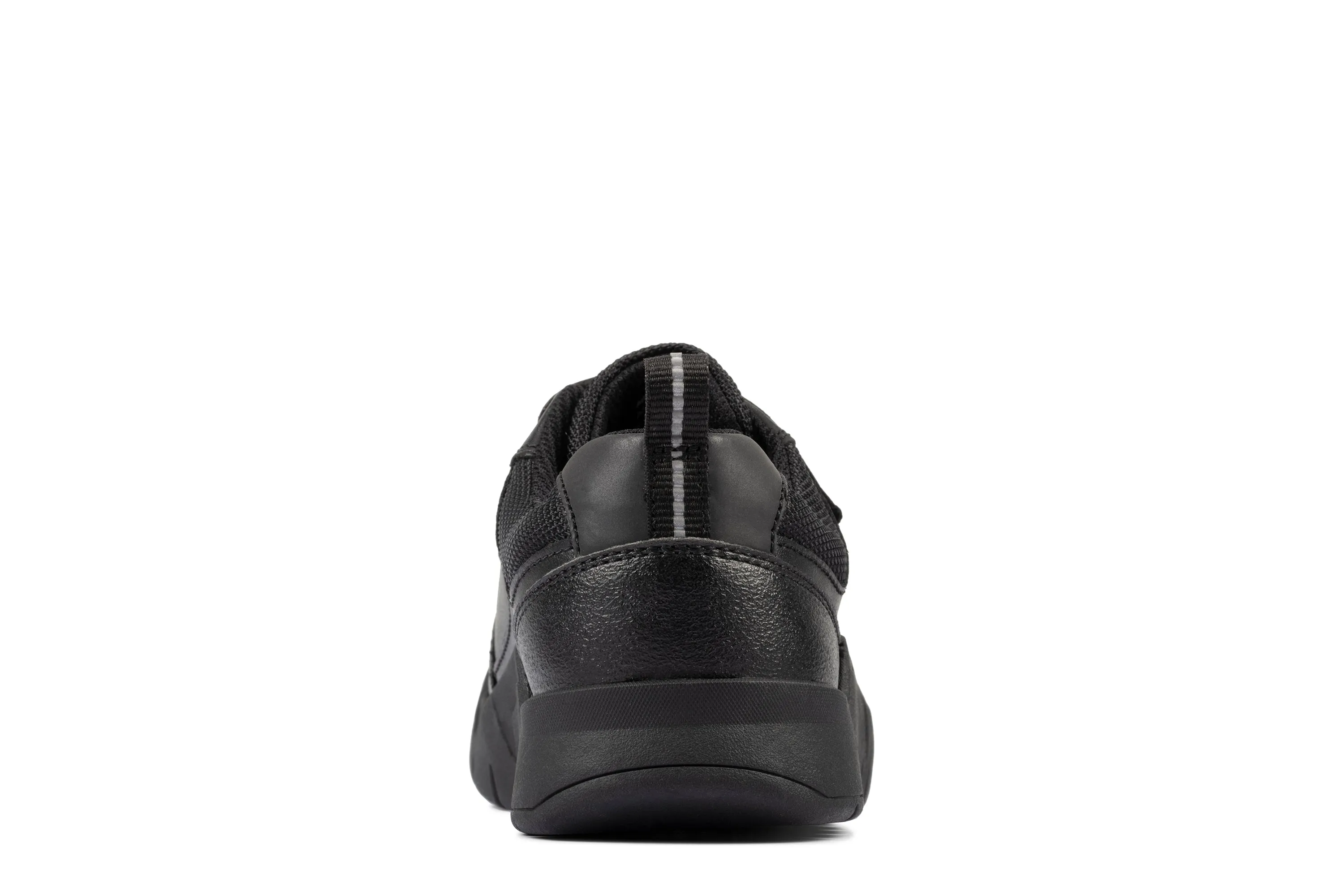 Clarks Scooter Speed Boys Black School Shoe