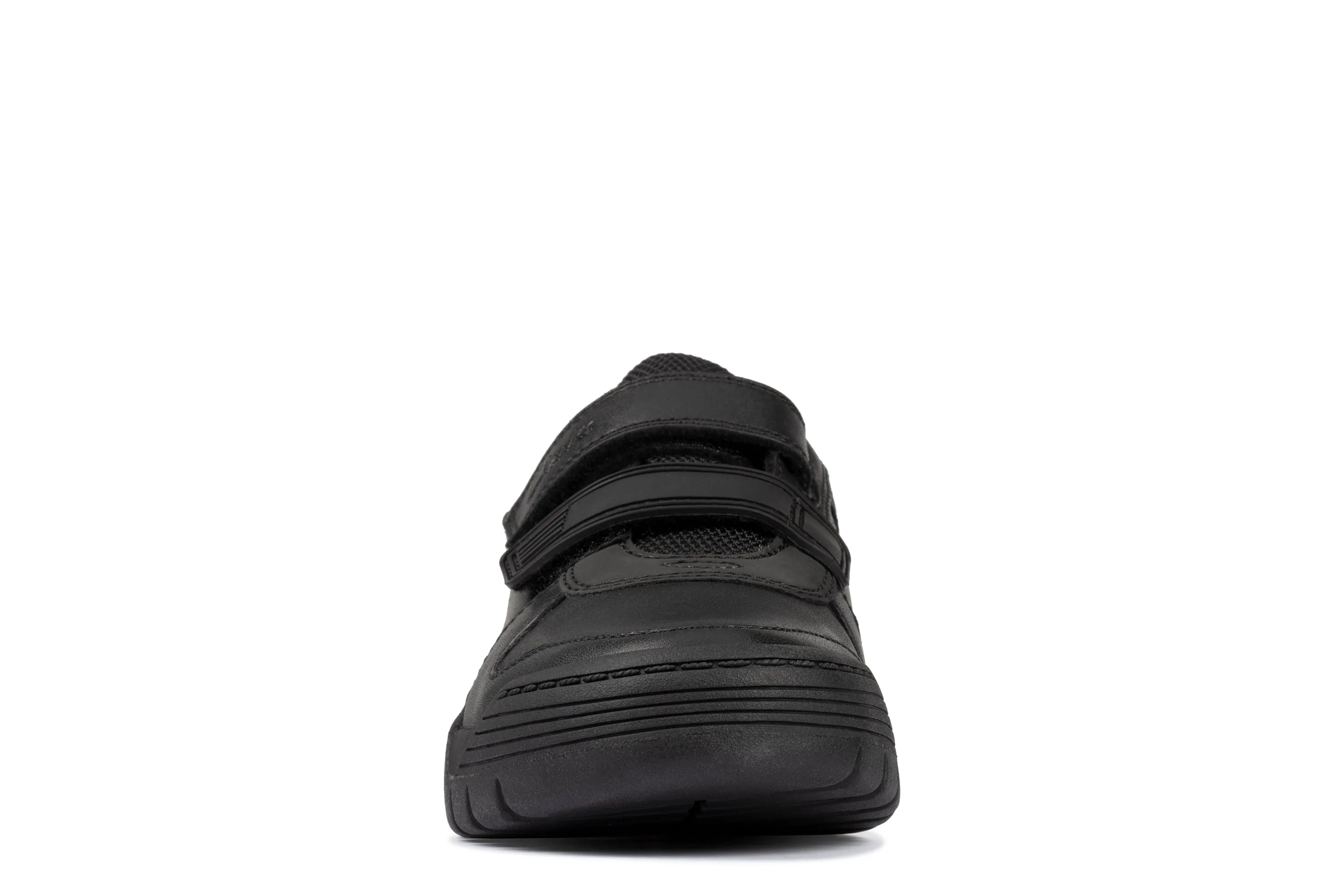 Clarks Scooter Speed Boys Black School Shoe