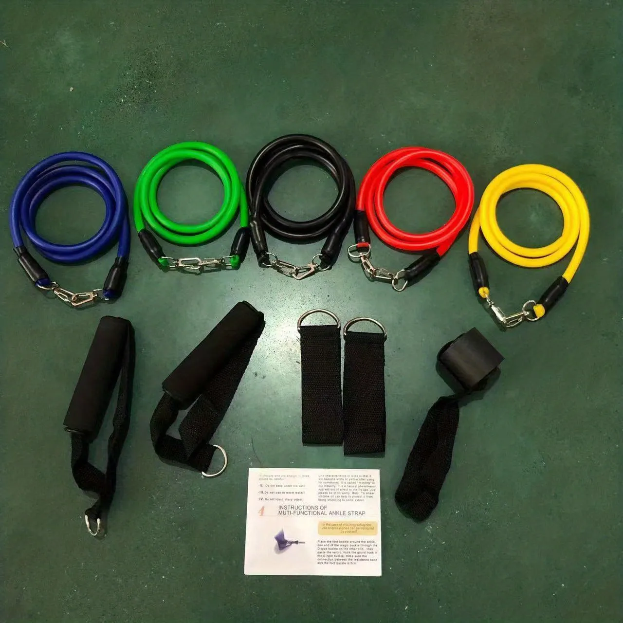 Complete TPE Resistance Bands Set for Home Workouts  Yoga