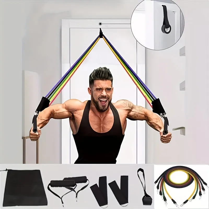 Complete TPE Resistance Bands Set for Home Workouts  Yoga