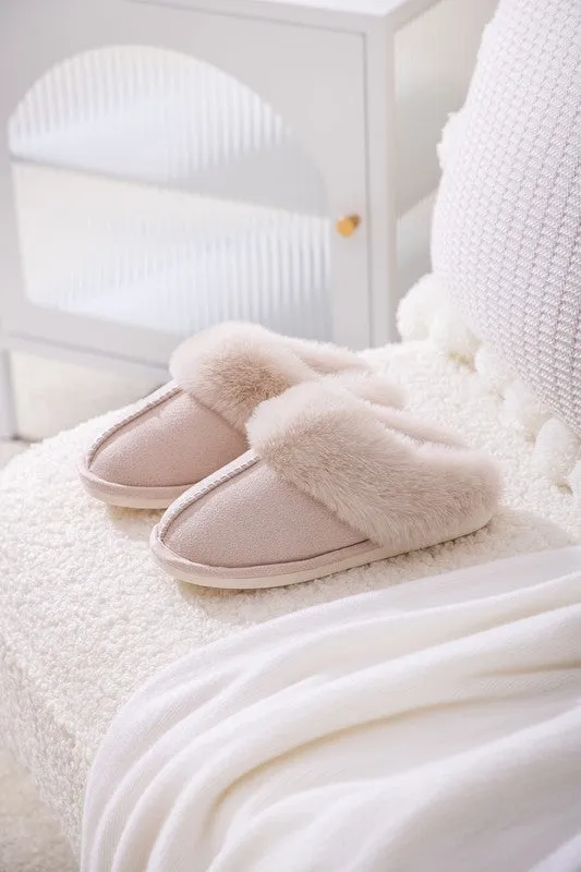 Cozy Faux Shearling Slippers