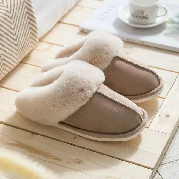 Cozy Faux Shearling Slippers