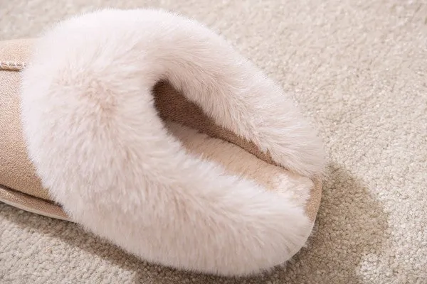 Cozy Faux Shearling Slippers