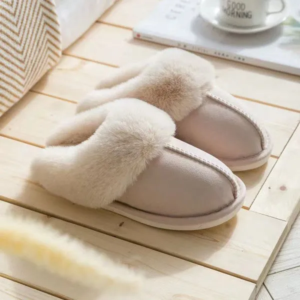 Cozy Faux Shearling Slippers