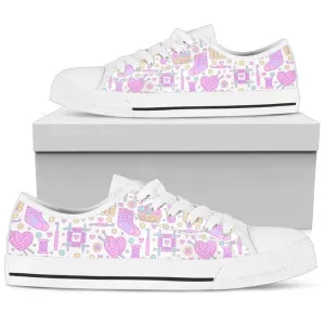 Crocheting Women's Low Top Shoes  , Low Top Sneaker, Low Top Canvas Shoes