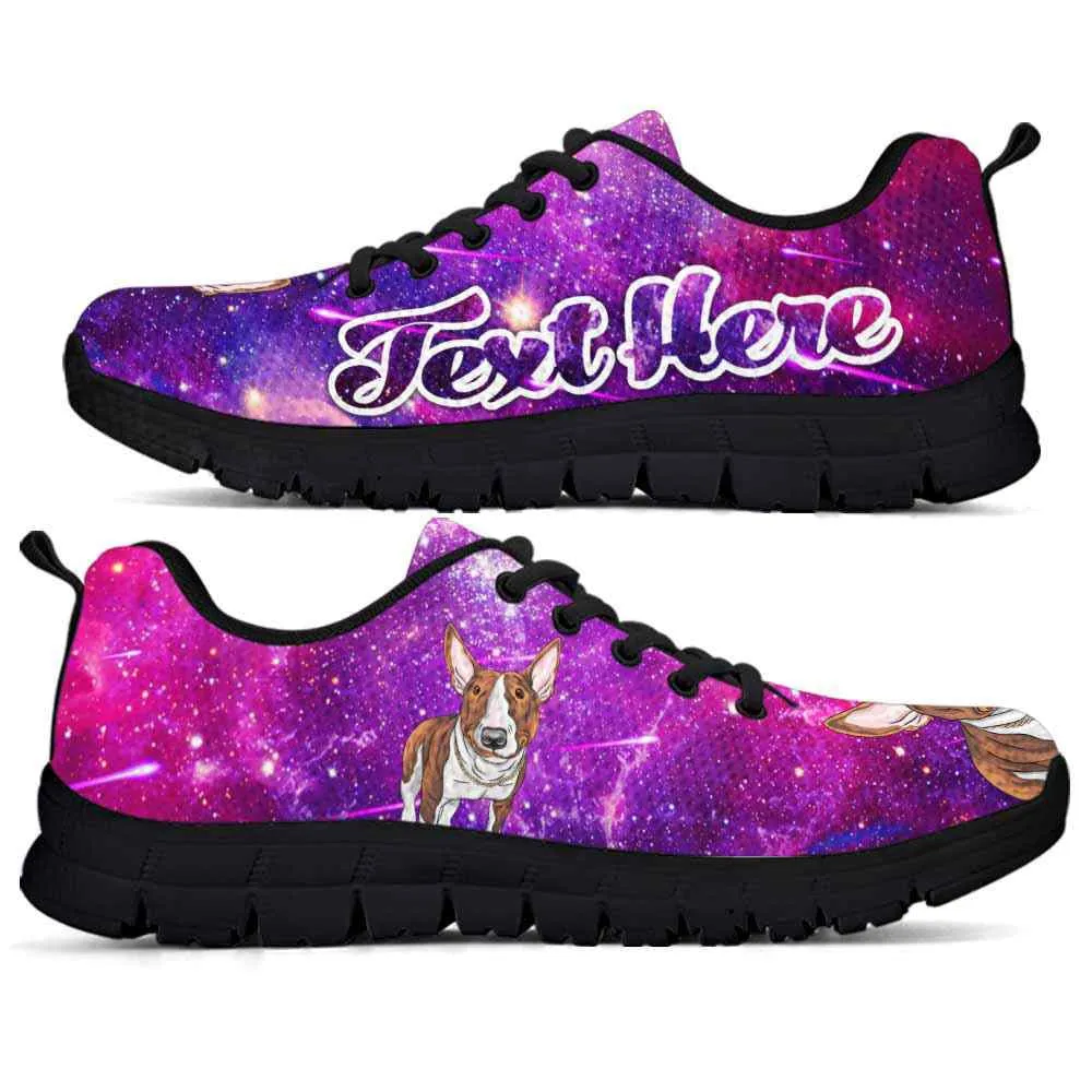 Custom Name Bull Terrier Sneaker, Galaxy Bull Terrier Dog Lovers Sneakers Running Shoes Gift Men Women, Best Running Shoes