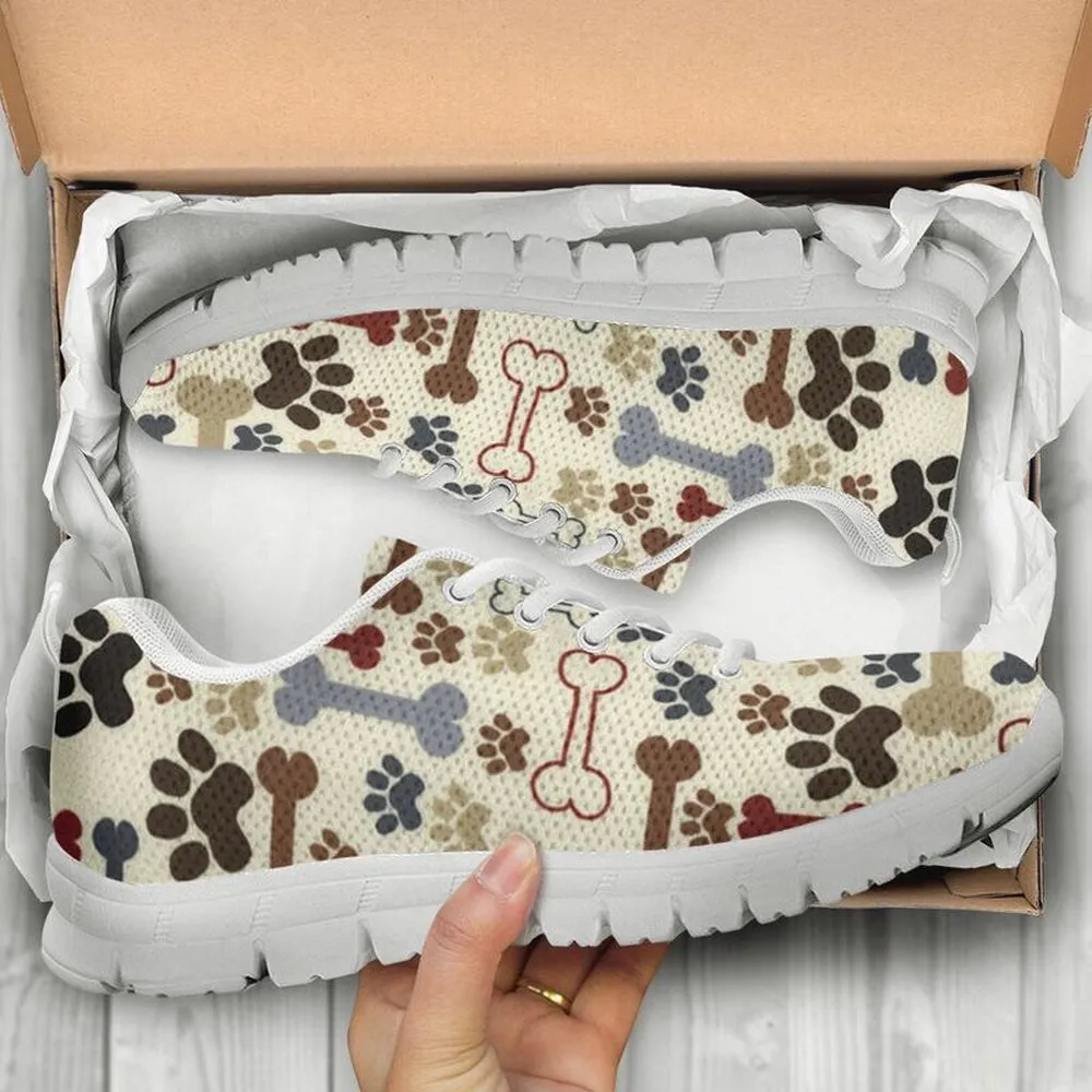 Dog Sneaker, Dog Pattern Sneaker Shoes, Dog Shoes