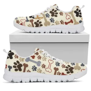 Dog Sneaker, Dog Pattern Sneaker Shoes, Dog Shoes