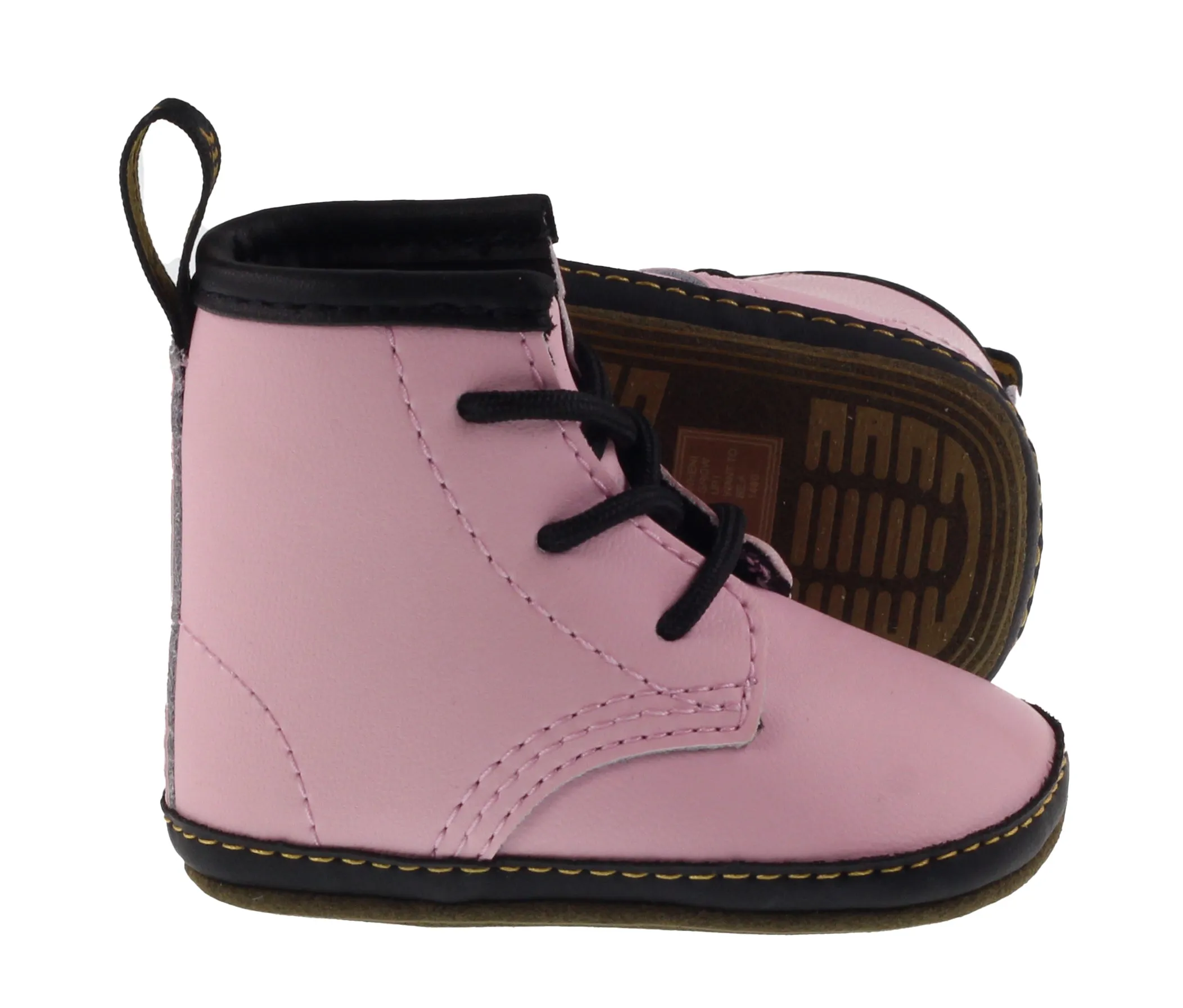 Dr Martens Shoes Newborn 1460 Booties Pale Pink