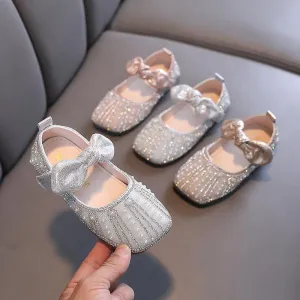 Dreamy Princess Shoes Delicate Kids' Shoes Sparkling Beaded Girls' Shoes