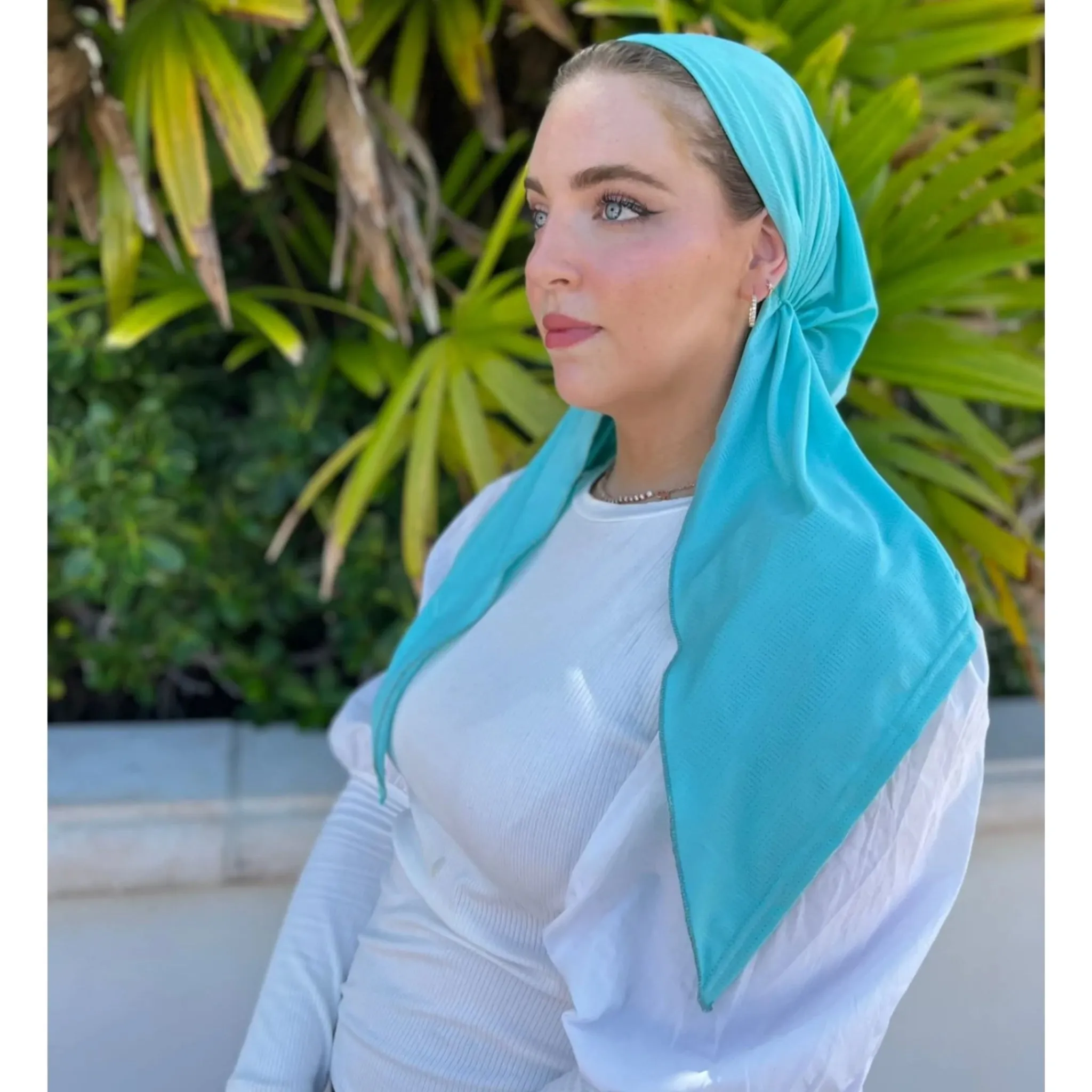 Dri Fit SB (Pretied) Headscarf: Aqua