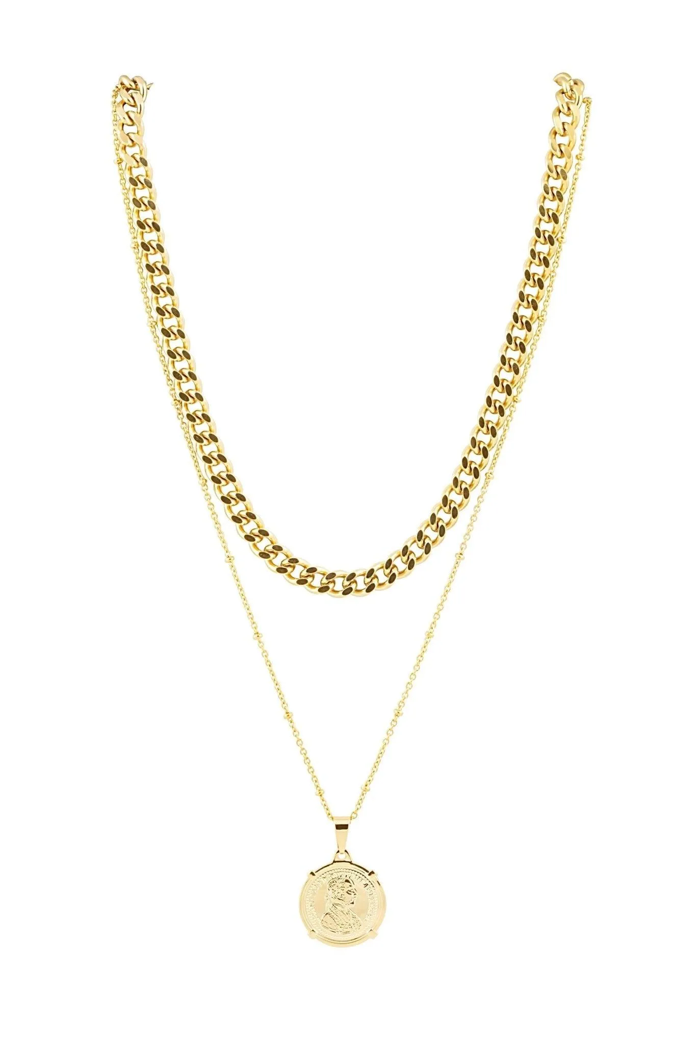 Edina Gold Coin Necklace - Final Sale