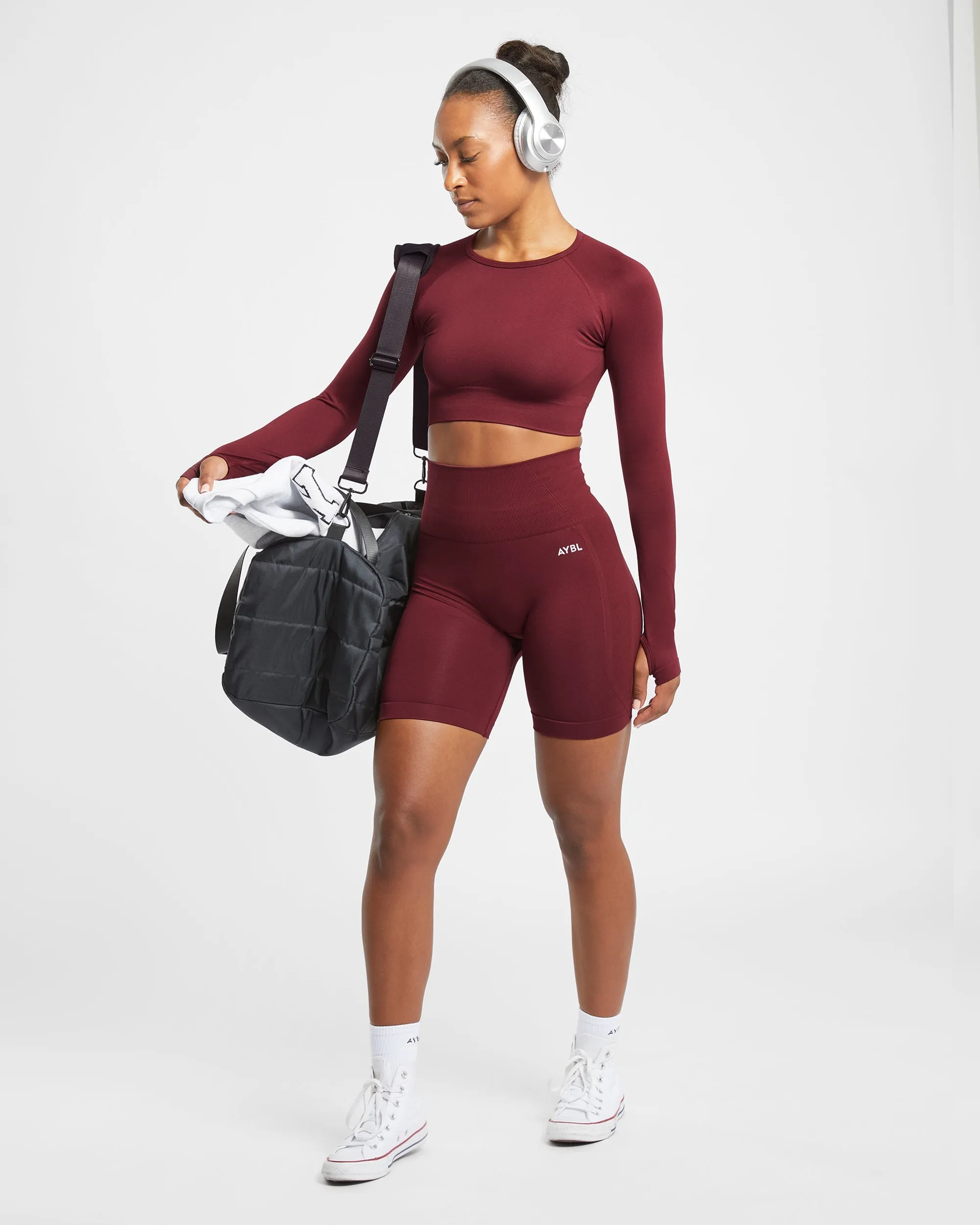 Empower Seamless Cycling Shorts - Red Wine