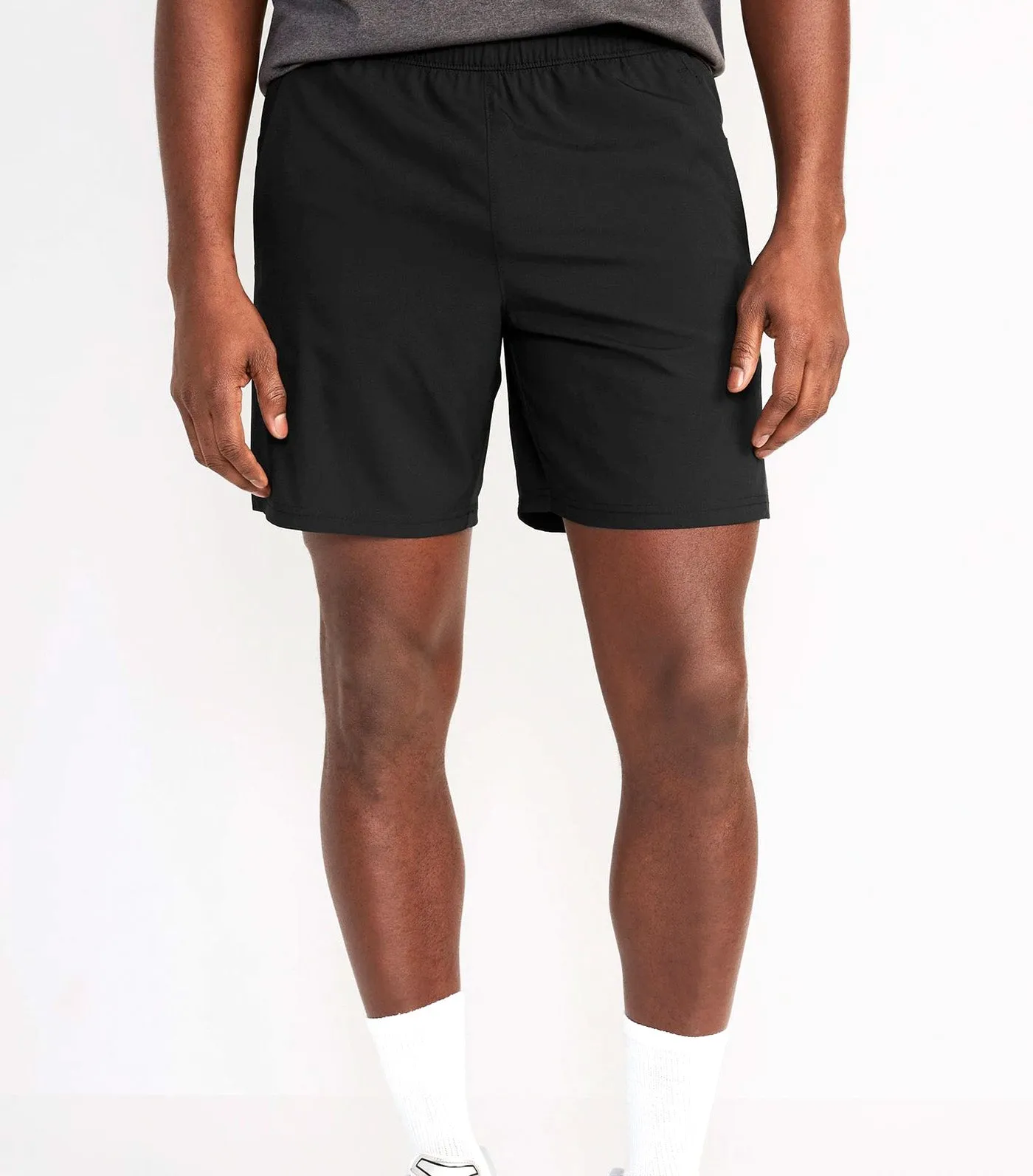 Essential Woven Workout Shorts for Men - 7-inch inseam Black Jack