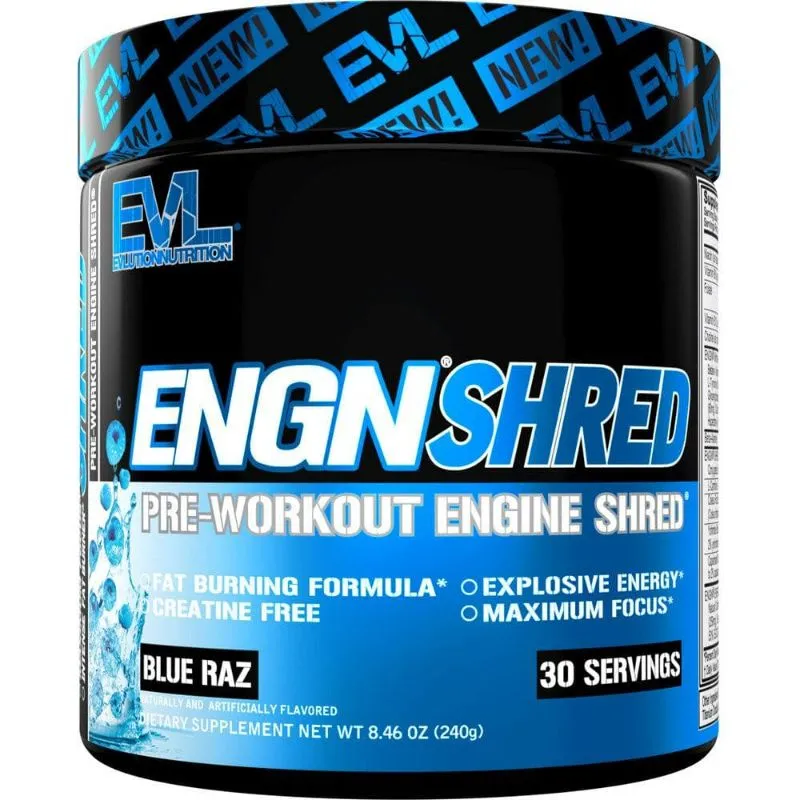 Evl Engn Pre Workout Engine Blue Raspberry 255Gm 255GM